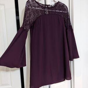 Purple lace dress